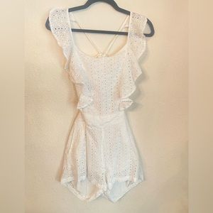 White Eyelet Romper